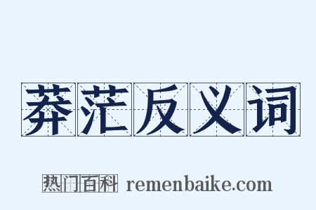 莽茫反义词是什么意思的图片